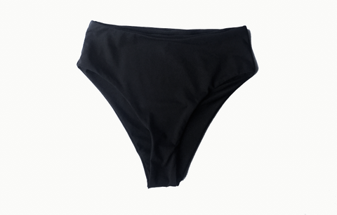 Black High Waisted Cheeky Bottoms