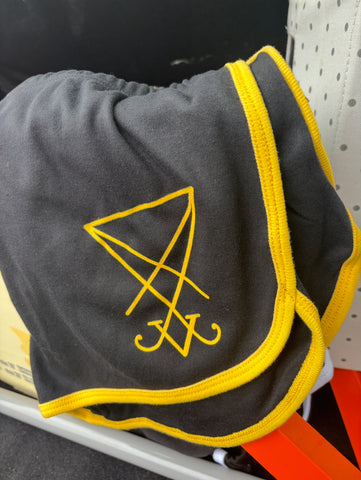 Retro Shorts Yellow- Sigil of Lucifer