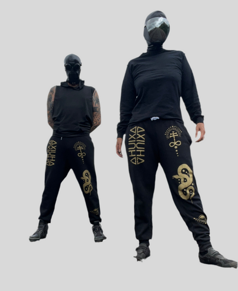 Golden Serpent Fleece Joggers