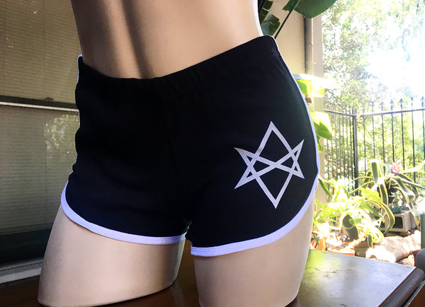 Retro Shorts-Unicursal Hexagram